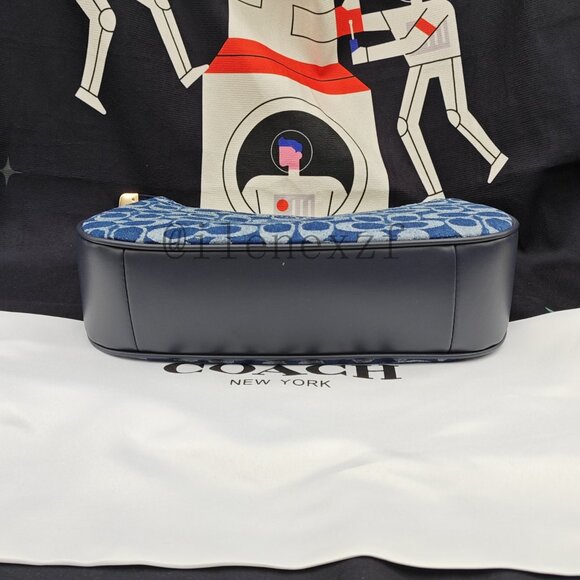 Coach Teri Crossbody Bag Denim Blue - Picture 6 of 11